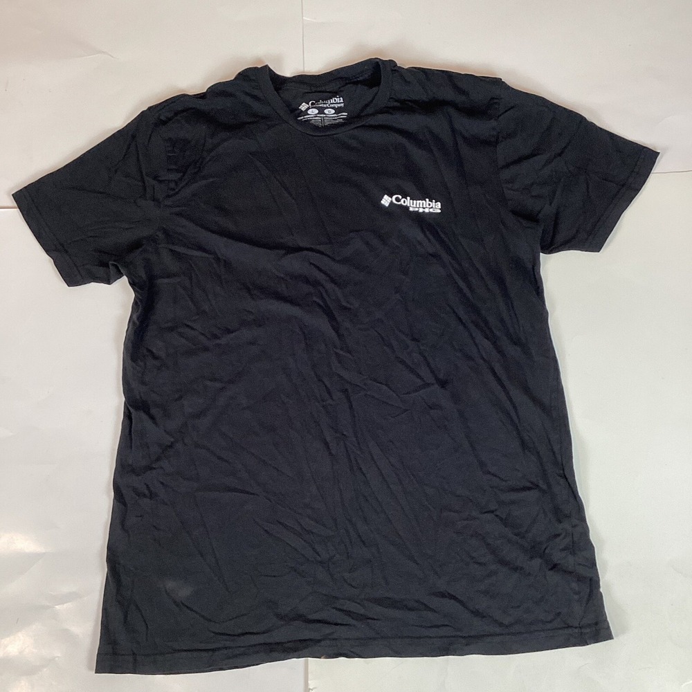 Columbia Mens T Shirt Size L Large Short Sleeve Comfort Casual Stretch Tiny Hole